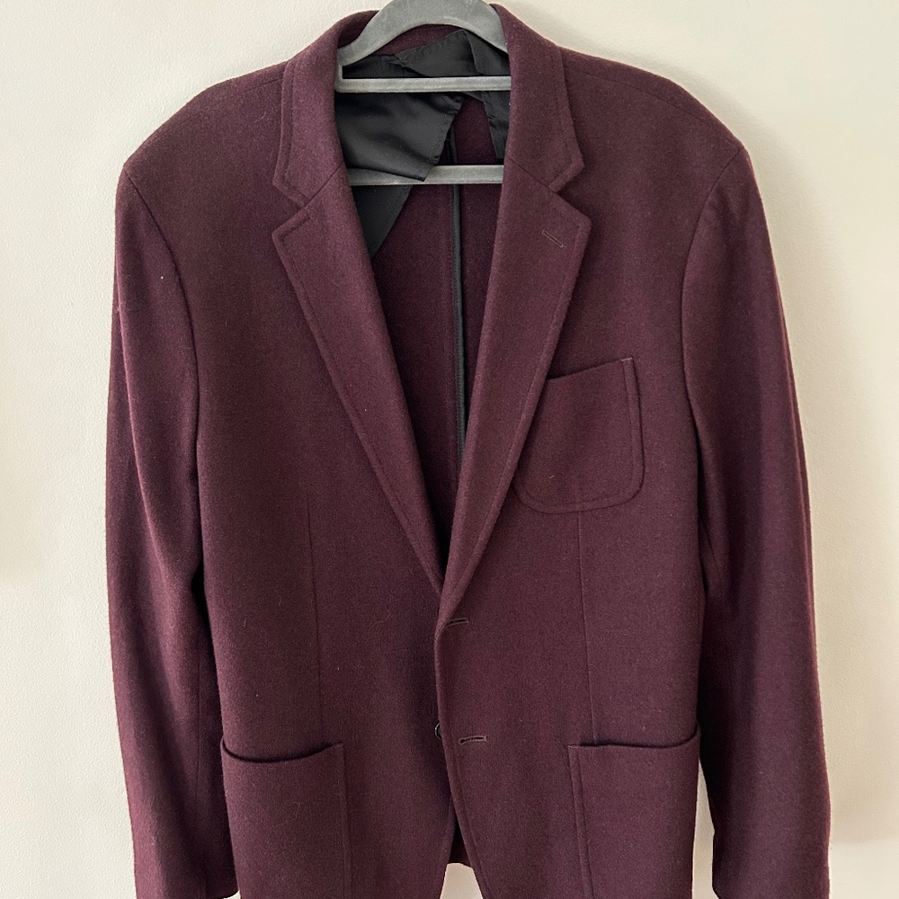 Burgundy Banana Republic sport coat